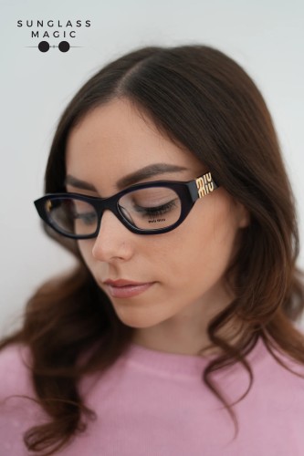 MIU MIU MU 03WV - ​16K1O1 - ​53 Montature ottiche Black Oval