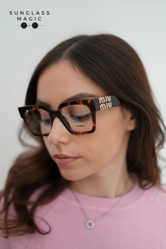 MIU MIU MU 04UV - ​VAU1O1 - ​52 Montature ottiche Havanna Square