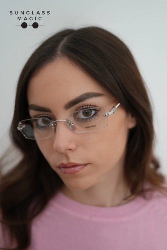 MIU MIU MU 50YV - 1BC1O1 - 52 Montature ottiche Silver Rectangle