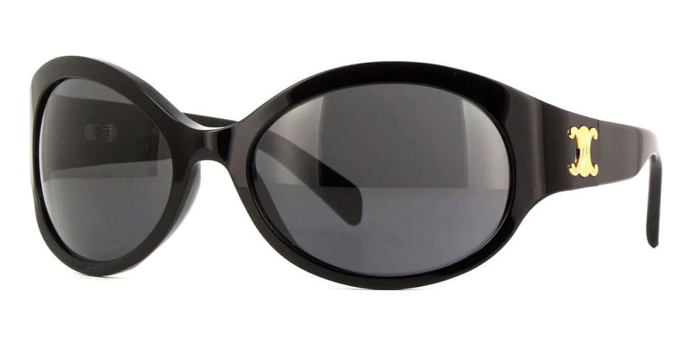 Celine CL40271I - 01A - 62 Occhiali da sole Black Oval