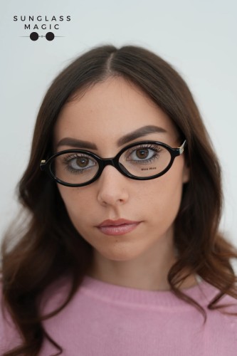 MIU MIU MU 01XV - 1AB1O1 - 50 Montature ottiche Black Oval