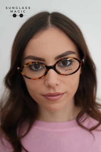 MIU MIU MU 01XV - VAU1O1 - 50 Montature ottiche Havanna Oval