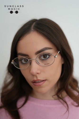 MIU MIU MU 50ZV - 1BC1O1 - 52 Montature ottiche Silver Oval