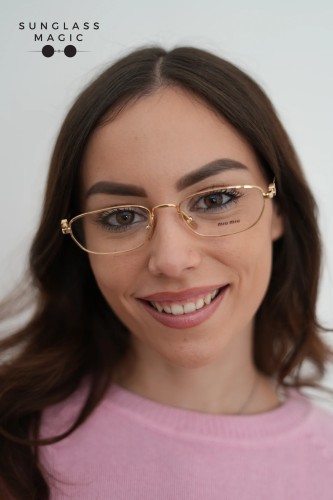 MIU MIU MU 52ZV - 5AK1O1 - 53 Montature ottiche Gold