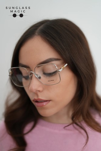 MIU MIU MU 51YV - 1BC1O1 - 53 Montature ottiche Silver Square