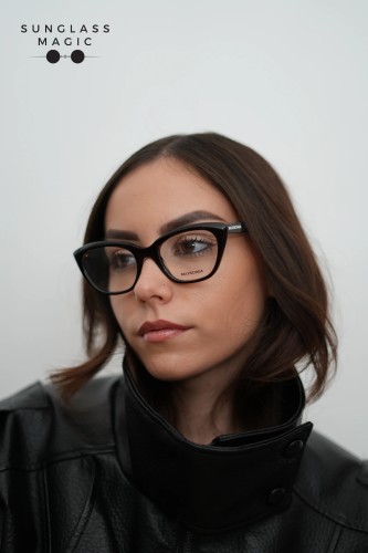 Balenciaga BB0219O - 002 - 51 Montature ottiche Havana Cat Eye