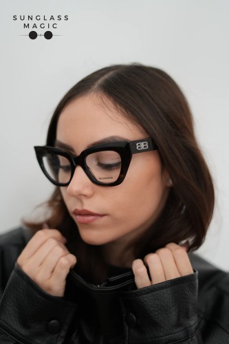 Balenciaga BB0238O - 002 - 50 Montature ottiche Cat Eye