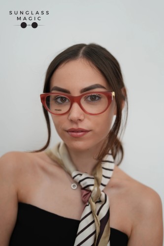 Fendi FE50099I - 069 - 53 Montature ottiche Pink Cat Eye