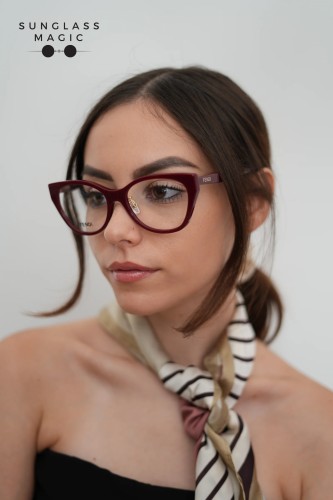 Fendi FE50120F - 069 - 54 Montature ottiche Red Cat Eye