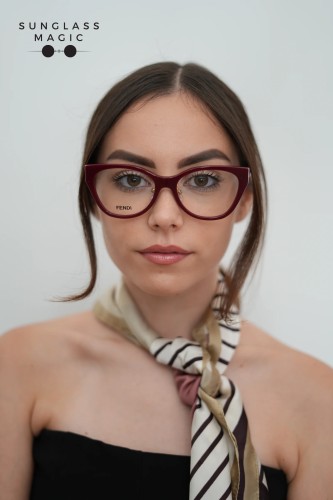 Fendi FE50120F - 069 - 54 Montature ottiche Red Cat Eye