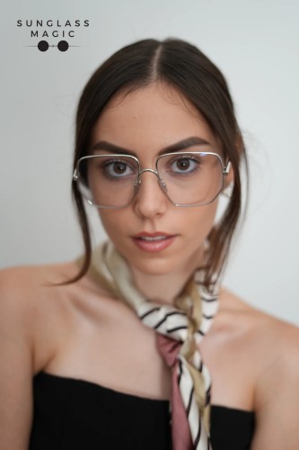 Loewe LW50079U BLUE LIGHT FILTER - 016 - 58 - CON LENTI CON FILTRO LUCE BLU-VIOLETTA Montature ottiche Silver Square
