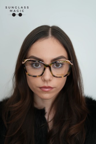 Roberto Cavalli VRC020M - AGGY - 55 Montature ottiche Havanna Cat Eye