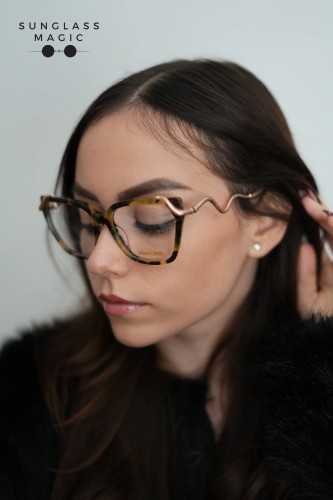 Roberto Cavalli VRC020M - AGGY - 55 Montature ottiche Havanna Cat Eye