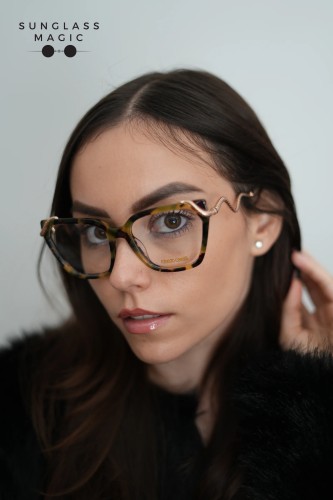 Roberto Cavalli VRC020M - AGGY - 55 Montature ottiche Havanna Cat Eye