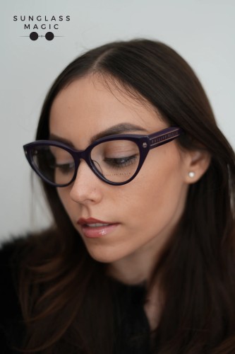 Philipp Plein VPP052 CATEYES - 09NU - 54 Montature ottiche Purple Cat Eye