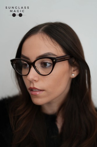 Philipp Plein VPP052 CATEYES - 0752 - 54 Montature ottiche Havanna Cat Eye
