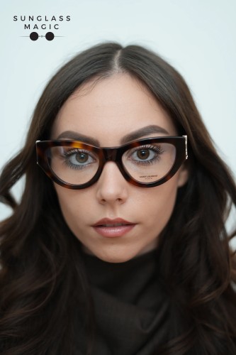 Saint Laurent SL M94 OPT - 002 - 53 Montature ottiche Havanna Cat Eye