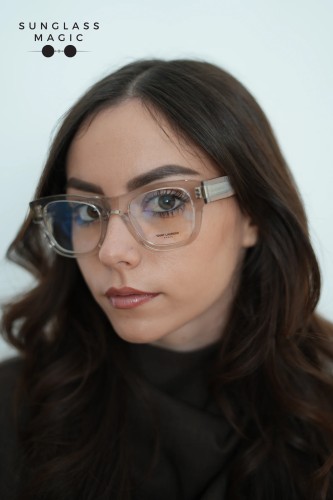 Saint Laurent SL698 - 004 - 50 Montature ottiche Transparent Square