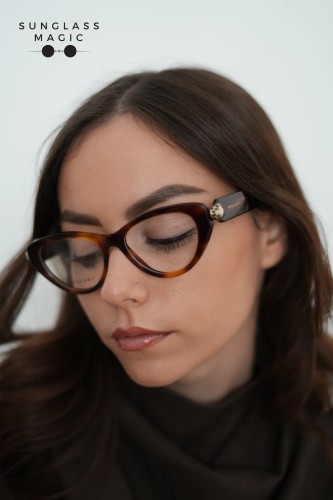 Bvlgari BV50029I SERPENTI - 053 - 52 Montature ottiche Havanna Cat Eye