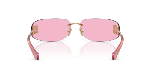 MIU MIU MU A51S - 5AK90Y - 75 Occhiali da sole Gold Rectangle