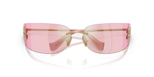 MIU MIU MU A51S - 5AK90Y - 75 Occhiali da sole Gold Rectangle