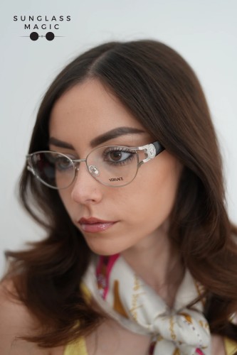 VERSACE VE1309 - 1001 - 54 Montature ottiche Silver Cat Eye