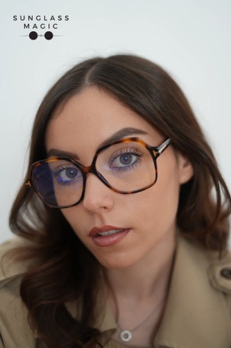 Tom Ford TF6062-B - 053 - 57 - CON LENTI CON FILTRO LUCE BLU-VIOLETTA Montature ottiche Havanna Square