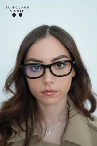 Tom Ford TF6074-D-B ECO - 001 - 53 - CON LENTI CON FILTRO LUCE BLU-VIOLETTA Montature ottiche Black Square
