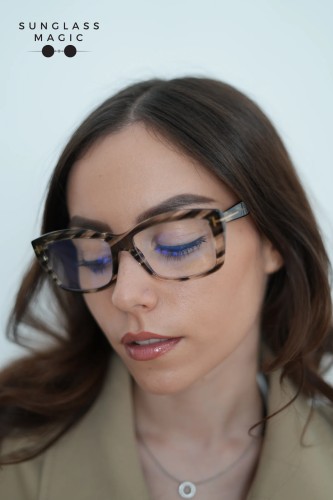 Tom Ford TF6065-B - 056 - 55 - CON LENTI CON FILTRO LUCE BLU-VIOLETTA Montature ottiche Havanna Square