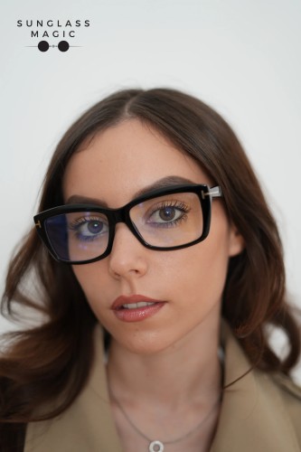 Tom Ford TF6065-B ECO - 001 - 55 - CON LENTI CON FILTRO LUCE BLU-VIOLETTA Montature ottiche Black Square