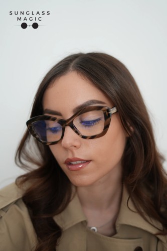 Tom Ford FT6044-B - 056 - 54 - CON LENTI CON FILTRO LUCE BLU-VIOLETTA Montature ottiche Cat Eye