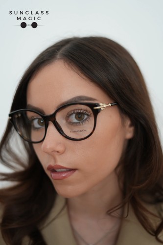 TIFFANY & CO. TF2289 - 8015 - 55 Montature ottiche Havanna Cat Eye