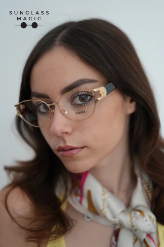 VERSACE VE1309 - 1002 - 54 Montature ottiche Gold Cat Eye