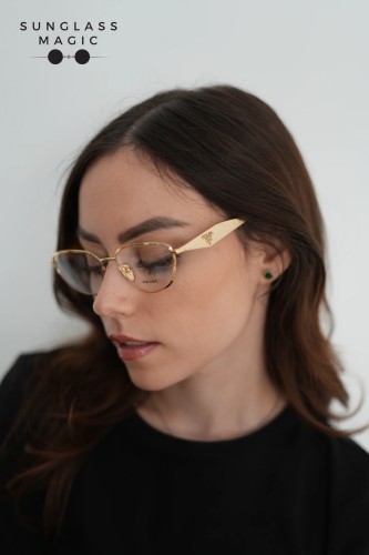 PRADA PR D52V - 5AK1O1 - 54 Montature ottiche Gold