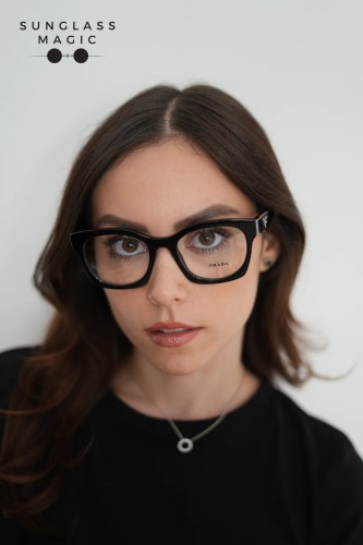 PRADA PR A05V - ​27A1O1 - ​52 Montature ottiche Black Square
