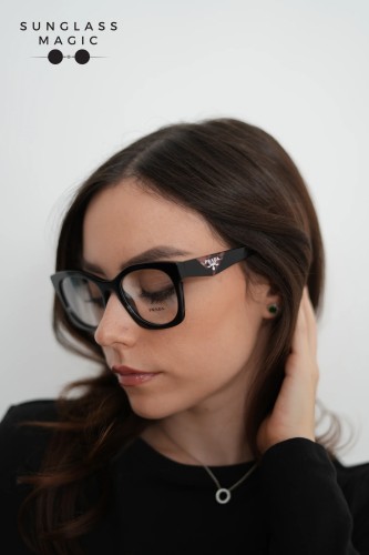 PRADA PR A05V - ​27A1O1 - ​52 Montature ottiche Black Square