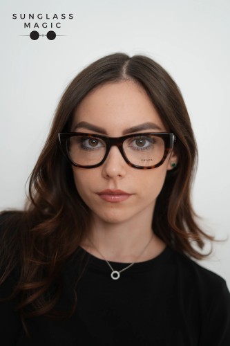 PRADA PR A18V - ​17N1O1 - ​52 Montature ottiche Cat Eye