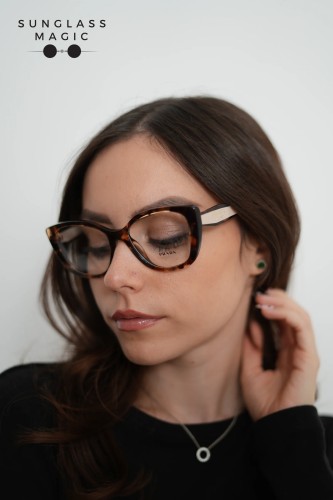 PRADA PR B04V - 07R1O1 - ​53 Montature ottiche Havanna Cat Eye