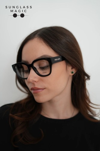 PRADA PR C06V - 16K1O1 - 52 Montature ottiche Black Oval
