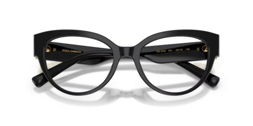 DOLCE & GABBANA DG3440 - 501 - 54 Montature ottiche Black Cat Eye