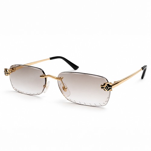 Cartier - Occhiali da sole - CT0448O with Diamond-Cut Lenses – Custom-Made - 001 - 54 - CON LENTI FOTOCROMATICHE
