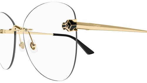 Cartier CT0418O - 001 - 58 Montature ottiche Gold Pillow (Rounded)
