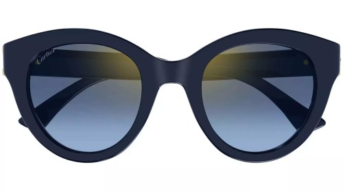 Cartier CT0436S - 003 - 50 Occhiali da sole Blue Cat Eye