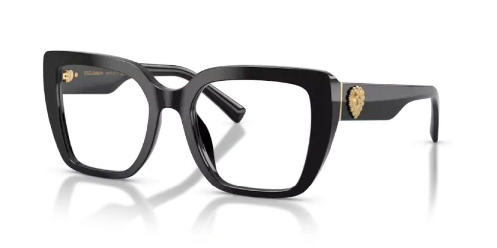 DOLCE & GABBANA DG3441 - 501 - 53 Montature ottiche Noir Angulaire