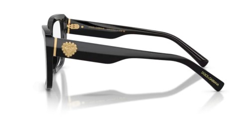 DOLCE & GABBANA DG3441 - 501 - 53 Montature ottiche Noir Angulaire