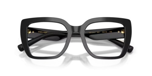 DOLCE & GABBANA DG3441 - 501 - 53 Montature ottiche Noir Angulaire