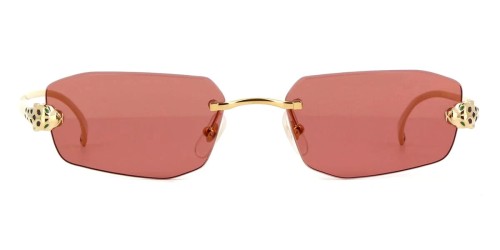 Cartier CT0474S - 002 - 56 Occhiali da sole Gold Square