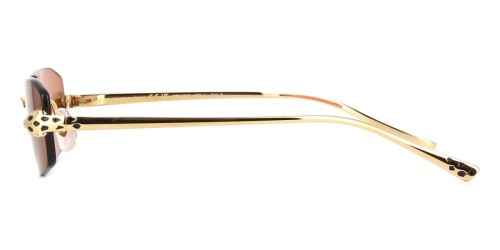 Cartier CT0474S - 002 - 56 Occhiali da sole Gold Square