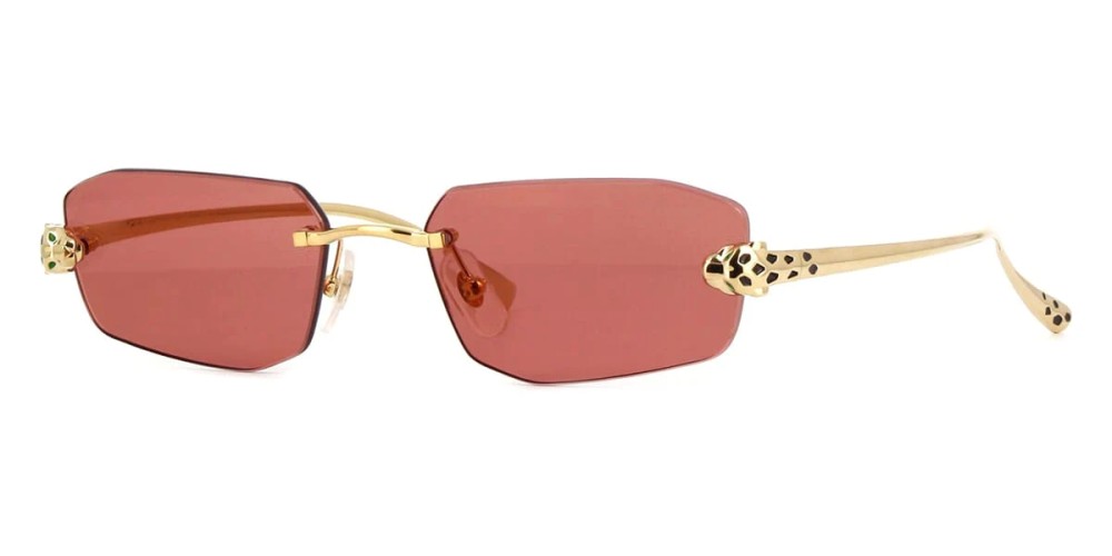 Cartier CT0474S - 002 - 56 Occhiali da sole Gold Square