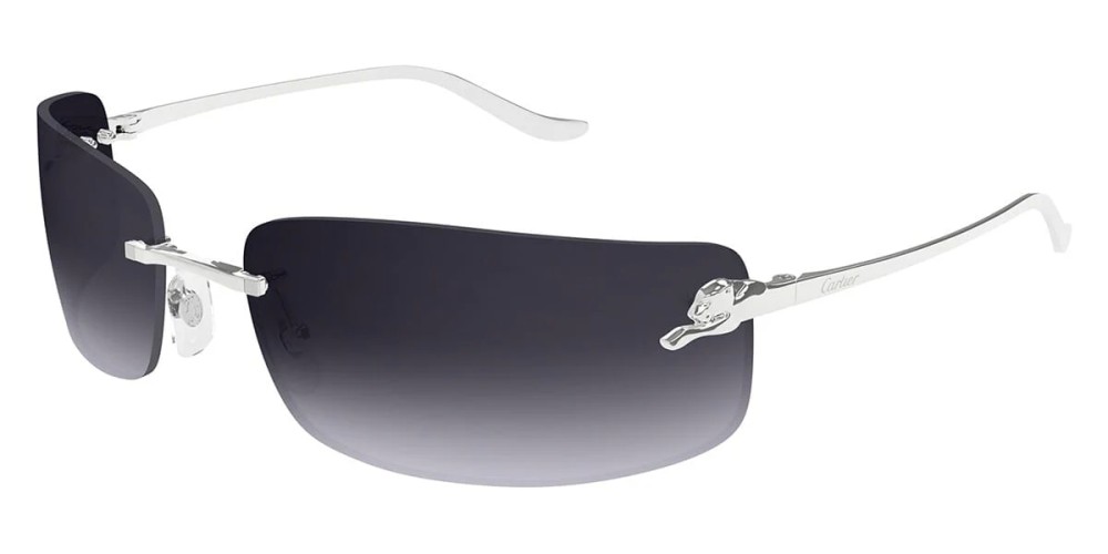 Cartier CT0503S - 002 - 71 Occhiali da sole Silver Square